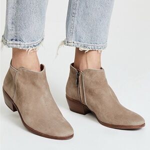 Sam Edelman Women’s Suede Petty Bootie in Putty, Size 8 1/2 8.5